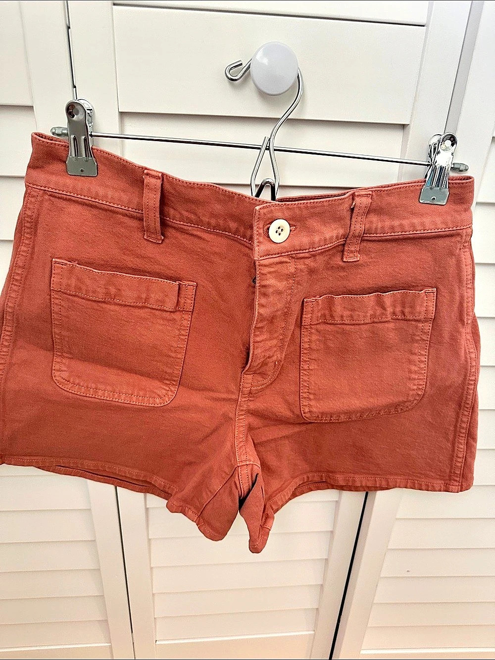 Madewell The Denim Emmett Short: Patch Pocket Edition Salmon color Waist 28